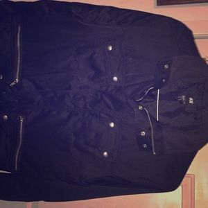 Military style black jacket. H&M size 38R